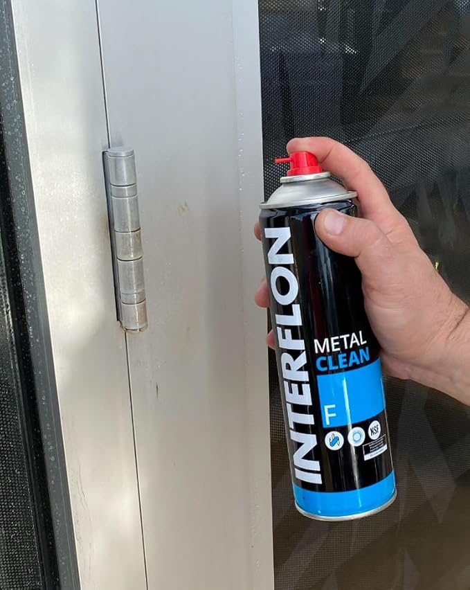 Interflon Metal Clean F - Industrial Metal Cleaner And Degreaser – NSF H1 Food Safe Cleaner – 500ml Aerosol Heavy Duty Degreaser Spray - Removes Oil and Grease From Surfaces- Use In Food Processing
