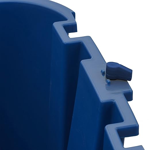 Carlisle FoodService Products Omnifit Mop Bucket with Side Press Wringer and Soiled Water Insert for Floor Cleaning, Kitchens, Restaurants, And Janitorial Use, Polypropylene (Pp), 35 Quarts, Brown