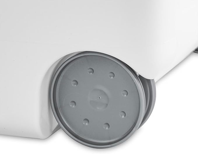 Sterilite 9-Pack Ultra Wheeled Hamper, Laundry Basket w/Flip-Top Lid & Retractable Handle - Plastic Rolling Clothes Storage Cart with Ventilated Holes for Home, Apartment or Dorm