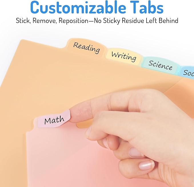 Forvencer 16 Count Dividers for 3 Ring Binder, 8 tabs Binder Dividers with Pocket for US Letter Size, Binder Dividers with Tabs for School Office and Home Organization, Multicolor, 2 Sets