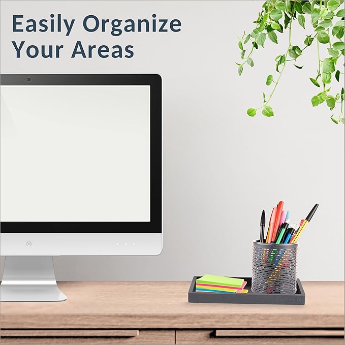 Countertop and Vanity Tray - Small 7.7" Silicone Tray for Soap Dispenser Bottles, Bathroom Trays, Kitchen Sink Soap Trays, Sink Caddy Kitchen Sinks Organizer, Soaps Dish & Sponge Holder Mat