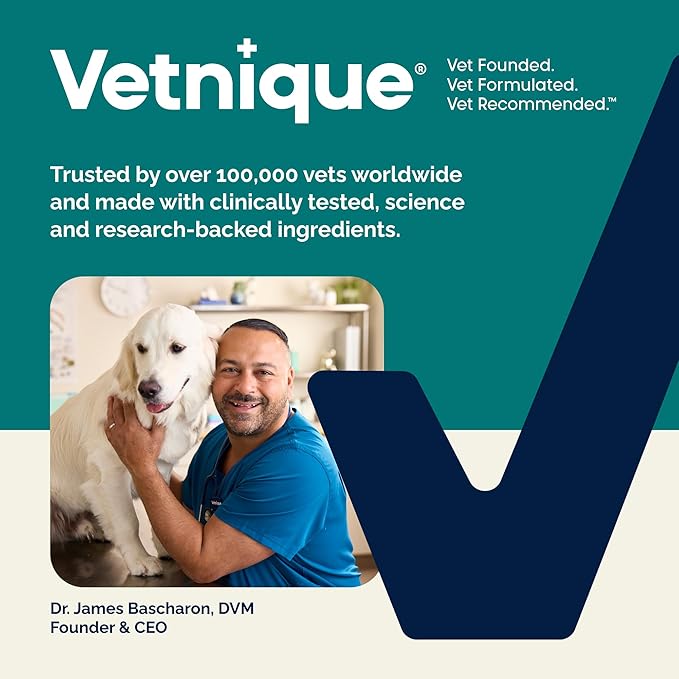 Vetnique Dermabliss Advanced Strength Medicated Antibacterial Wipes for Dogs with Chlorhexidine for Infections, Irritation & Redness Relief