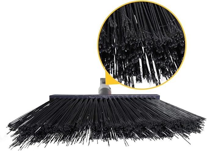 Yocada Heavy-Duty Broom Outdoor Commercial for Courtyard Garage Lobby Mall Market Floor Home Kitchen Room Office Pet Hair Rubbish 54Inch