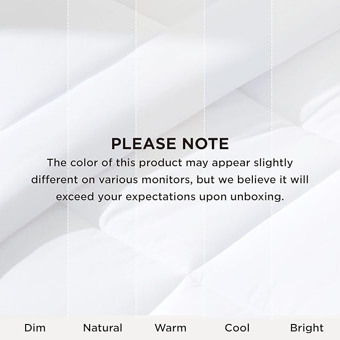 Bedsure Comforter Duvet Insert - Quilted Comforters Oversized King Size, All Season Duvet, GentleSoft Down Alternative Bedding, with 8 Tabs, Gifts for Women/Men, White, Oversized King 116 x 98 Inches