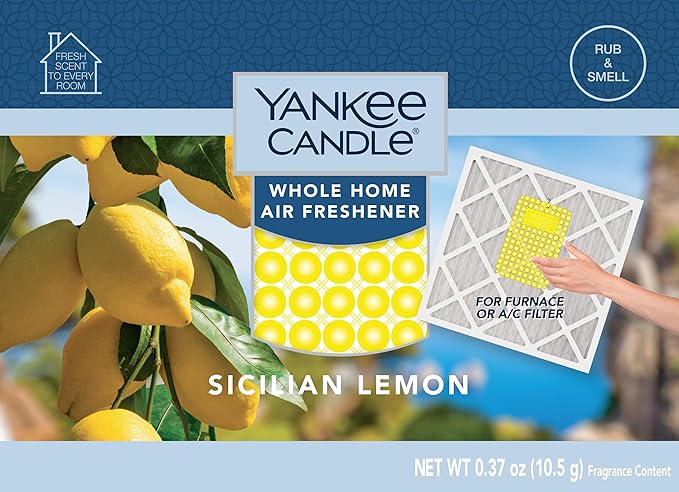Yankee Candle Sicilian Lemon Whole Home Air Freshener (Pack of 4)