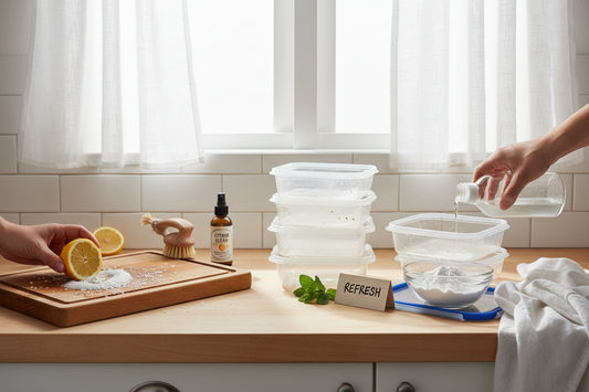 tip#) Cleaning Greasy Cutting Boards & Refreshing Plastic Food Containers