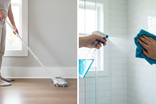 tip#) Fast Baseboard Cleaning Trick & Removing Hard Water Spots from Glass