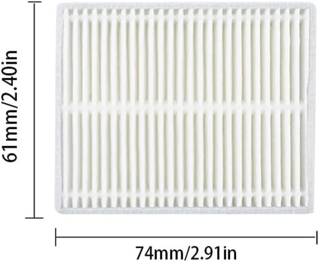Replacement Parts for iRobot Roomba Q011,Q0520,Q0120,105 Vac, Y0140, Y0110, 105 Combo, Robot Vacuum, 2 Roller Brush, 6 Side Brush, 6 Hepa Filters, 1 Cleaning Brushes