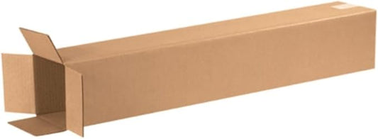 Secure Seal - 8x8x36 Pack of 100 Corrugated Cardboard Packing Shipping Mailing Moving Carton Boxes