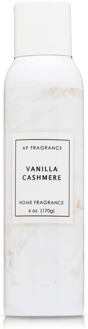 Room Fragrance Air Freshener Spray Concentrated Bathroom, Kitchen, Car, or Office Deodorizer, U.S.- Made by AP Fragrance (Vanilla Cashmere)