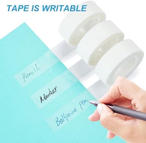 Tape Refills with Dispenser, 24 Roll Invisible Tapes, 3/4 Inch X 1000 in, Gift Wrapping Tapes Supplier for Christmas Home School Office Use