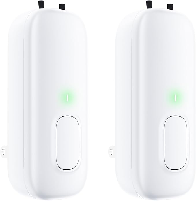 Plug In Negative Ion Air Purifiers Quiet Air Freshener for Bedroom Office Basement - Portable Mini Air Cleaner Odor, Dust, Pet Smell (white 2pcs)