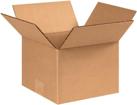 Secure Seal - 8x8x6 Pack of 100 Corrugated Cardboard Packing Shipping Mailing Moving Carton Boxes