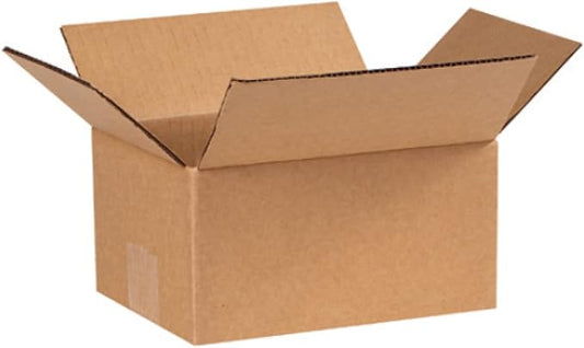 Secure Seal - 8x6x4 Pack of 50 Corrugated Cardboard Packing Shipping Mailing Moving Carton Boxes