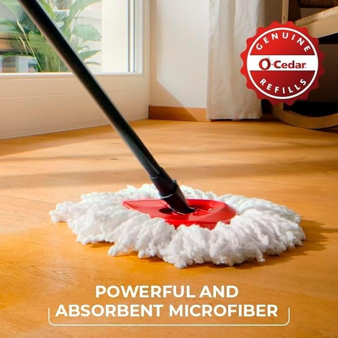 O-Cedar EasyWring Microfiber Spin Mop and Bucket Cleaning System + Lavender Pac (Variety Pack)