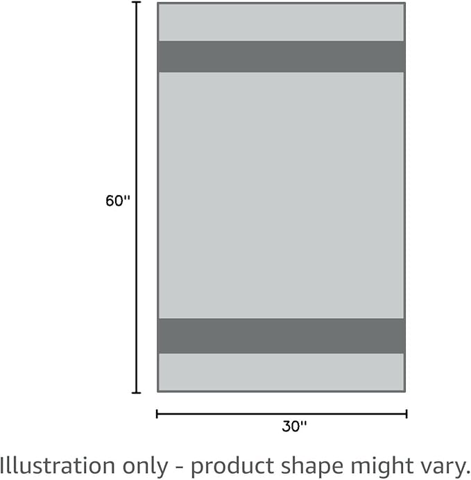 POLYTE Oversize, 60 x 30 in., Quick Dry Lint Free Microfiber Bath Towel Set, 6 Piece (Waffle Weave)