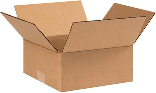 Secure Seal - 9x9x4 Pack of 100 Corrugated Cardboard Packing Shipping Mailing Moving Carton Boxes