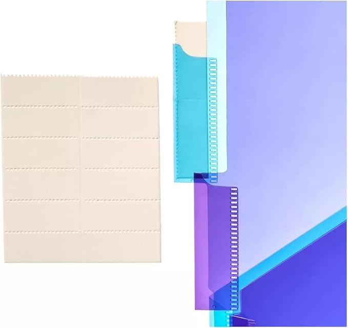 Amazon Basics Tab Dividers for 3 Ring Binder, Two Pocket, Letter Size, Assorted Colors, 15 Count