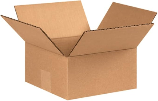 Secure Seal - 8x8x4 Pack of 50 Corrugated Cardboard Packing Shipping Mailing Moving Carton Boxes