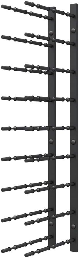 Ultra Wine Racks Wall Mounted Label-Out Wine Racks (3 Foot 3 Deep, Matte Black, 27 Wine Bottles) - Modern Metal Wine Storage, Modular Design for Home Bar, Kitchen, Dining Rooms, & Wine Cellars