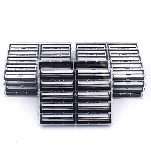 Taconic Shave 100 Twin Blade Razor Cartridges With Lubricating Strip - Compatible With All Gillette Trac 2 , G2, G II, Contour, Vector And Gillette Atra Razor Handles - Made In The Usa