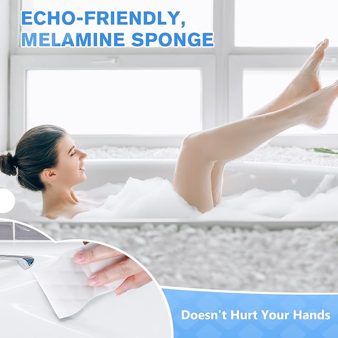 Squish Magic Eraser Sponge, 18 Pack Cleaning Pads for Walls, Oven, Kitchen, and Shoe Cleaner With Melamine Foam, Universal Cleaner