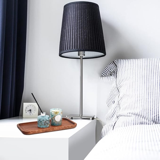 9.84in Wooden Vanity Tray, Bathroom Tray Countertop Organizer Tray for Candle Perfume Soap Dispenser Jewelry Keys