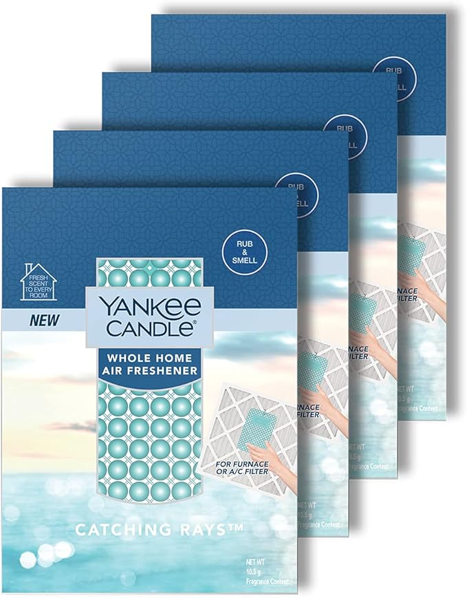 Yankee Candle Whole Home Air Freshener (Pack of 4, Catching Rays)
