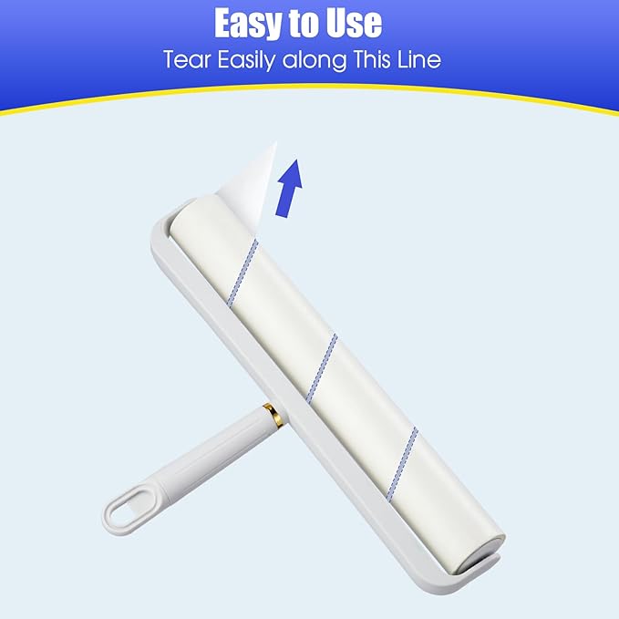 COBETE Large Extra Sticky Lint Roller Refills Pack of 5, 450 Sheets Replacement for Cobete Brand Large Lint Rollers