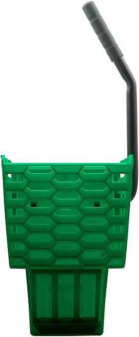Carlisle FoodService Products Omnifit Mop Bucket with Side Press Wringer and Soiled Water Insert for Floor Cleaning, Kitchens, Restaurants, And Janitorial Use, Polypropylene (Pp), 35 Quarts, Green