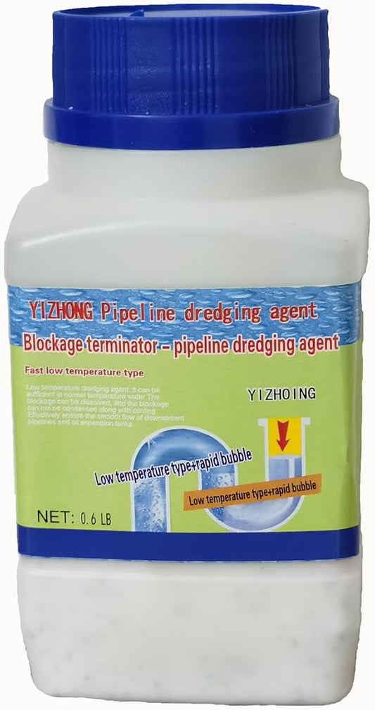 YIZHONG Fast-Acting Drain Cleaner Powder - Powerful Unclogging for Kitchen Sink and Toilet Pipes
