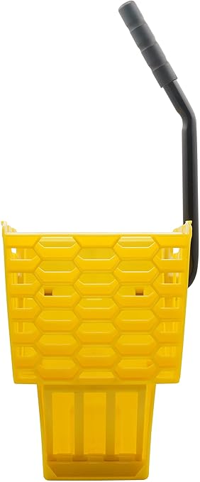 Carlisle FoodService Products Omnifit Mop Bucket with Wringer for Floor Cleaning, Restaurants, Office, And Janitorial Use, Polypropylene, 35 Quarts, Yellow