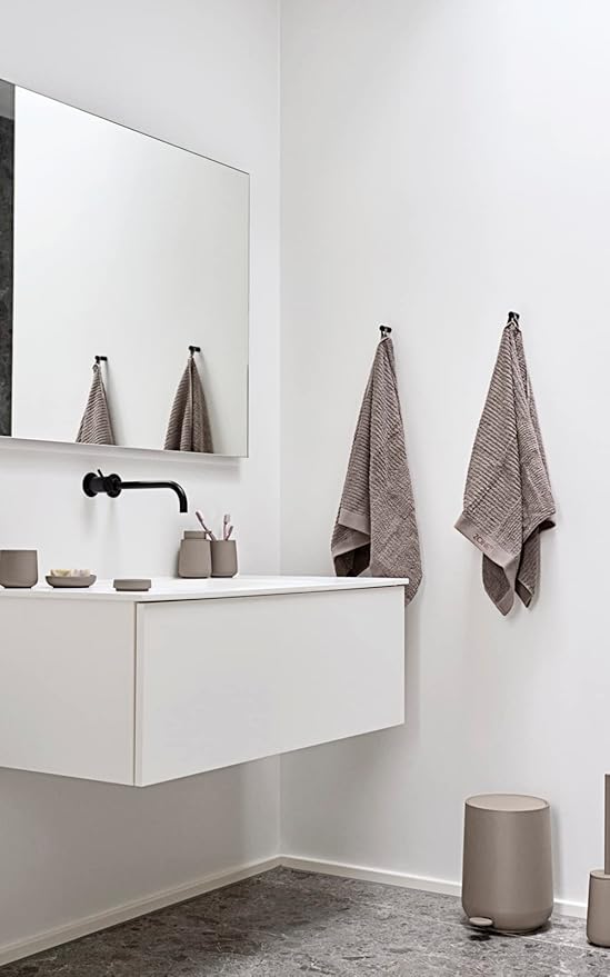 Zone Denmark Nova One Ceramic Toilet Brush | with Brush Holder Soft Touch | Enhance Your Bathroom with a Chic and Practical Duo for Modern Style and Effortless Hygiene - Coating (Taupe)