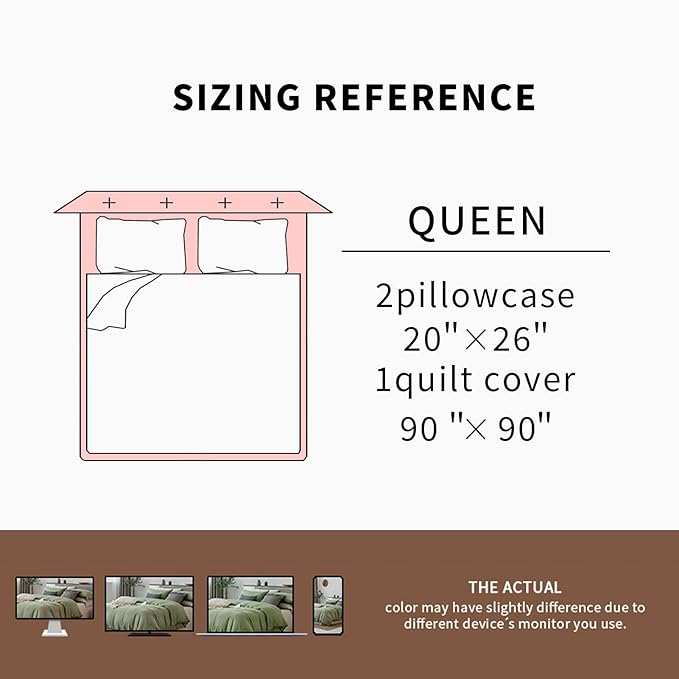 EVERLY 100% Pure Linen Duvet Cover Set Queen Size 90X90Inch 3pcs (1 Duvet Cover,2 Pillowcases) Soft and Breathable for All Season with Coconut Button Closure, Suitable for Hot Sleepers-White-Queen