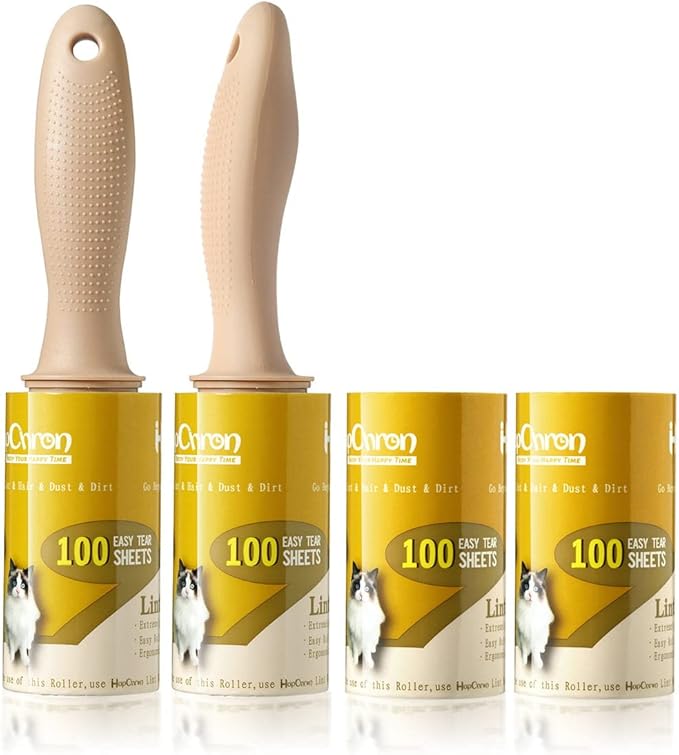 Lint Rollers for Pet Hair Extra Sticky [400 Sheets/2 Handles], Lint Remover Go Beyond Animal Fur, Dust and Other Dirt, Dog & Cat Hair Remover Rollers for Clothes, Furniture, Carpet, Car etc