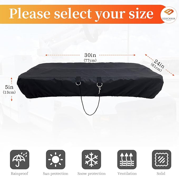 Bucket Truck Bucket Cover24*30,Suitable for Bucket Truck,Bucket Cover,600D Waterproof Oxford Cloth,Sunshade Rainproof General Dustproof (24*30,Black)