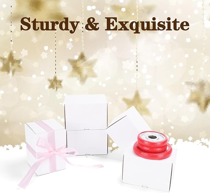 WIFTREY 40 Pack 6X4X4 Small Shipping Boxes, Shipping Box 6 x 4 x 4 for Small Business Packing, White Corrugated Cardboard Mailer Boxes for Shipping Mailing