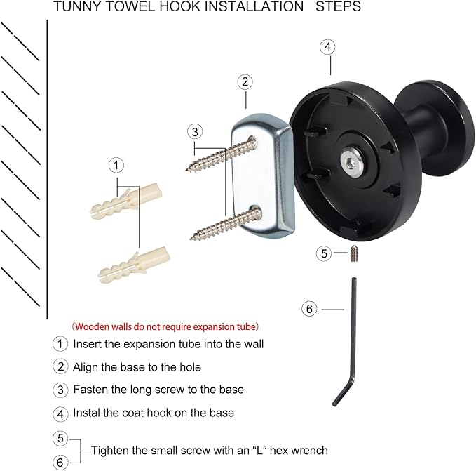 TUNNY 5 Pack Round Towel Hooks-Shiny Nickel Brushed Modern Coat Hooks Shower Towel Hooks for Bathroom Kitchen Home Storage