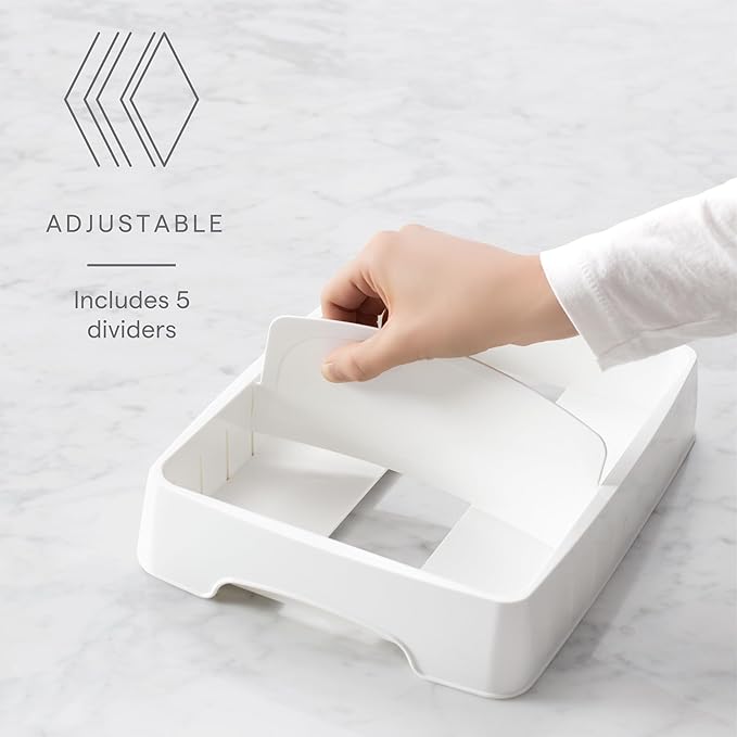 YouCopia StoraLid Adjustable Food Container Lid Organizer for Kitchen Cabinet Storage, Small, 2-Pack