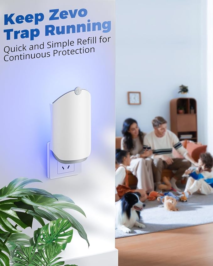 UBeesize 12 Pack Refill Cartridge for Zevo M364 and Max, Replacement Refill Compatible with Zevo Plug-in Light, 100% Fit (12 Cartridges)