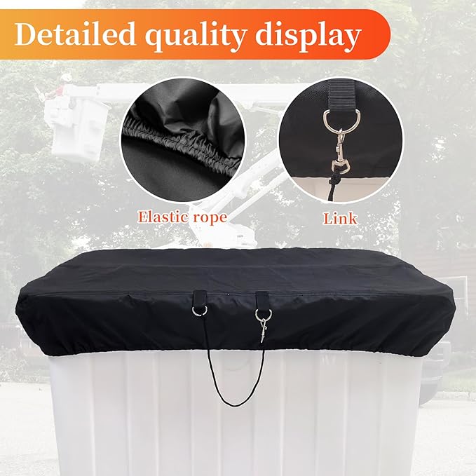 Bucket Truck Bucket Cover24*30,Suitable for Bucket Truck,Bucket Cover,600D Waterproof Oxford Cloth,Sunshade Rainproof General Dustproof (24*30,Black)