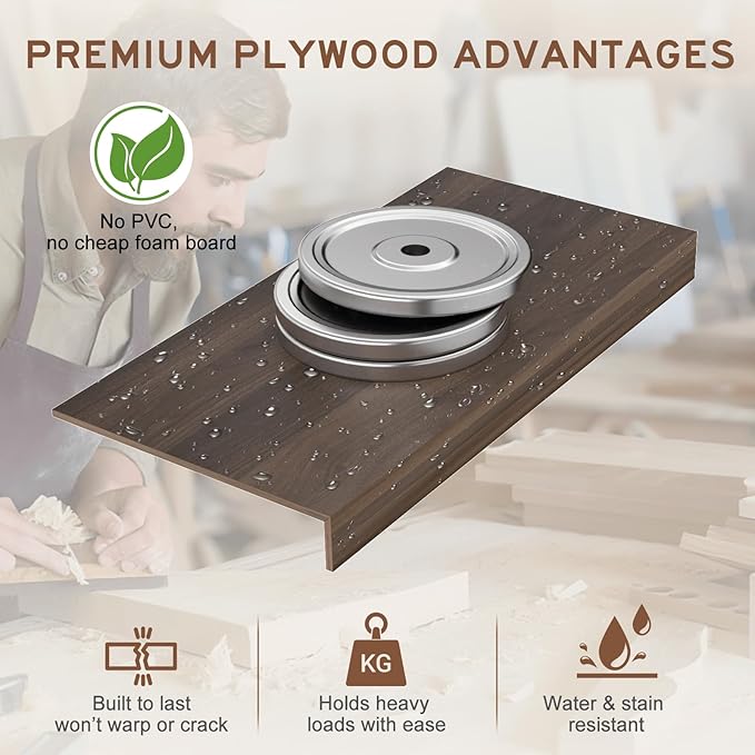 Wooden Wire Shelf Covers for Pantry & Closet – Wire Rack Covers for Shelves, Durable Wood Shelf Covers for Kitchen, Laundry Room, Storage Organization(Walnut,32in*12in)