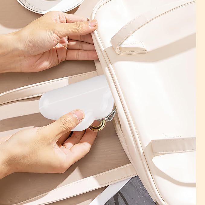 Mini Lint Roller Travel Size, Reusable Lint Roller for Travel, Pet Hair Remover Portable Lint Roller for Clothes with 300 Sheets Refillable (Pink&White)