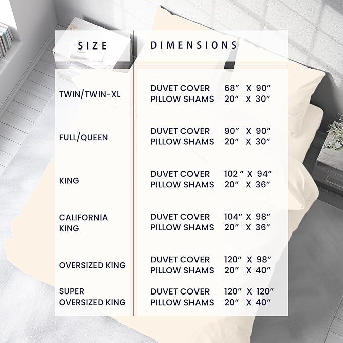 Kotton Culture 120"x120" 1 Pc Super King Plus/Super Oversize King Duvet Cover Only 100% Egyptian Cotton - 1000 TC, Zipper Closure & Corner Ties - Fits Only Extra Large Inserts - Butter