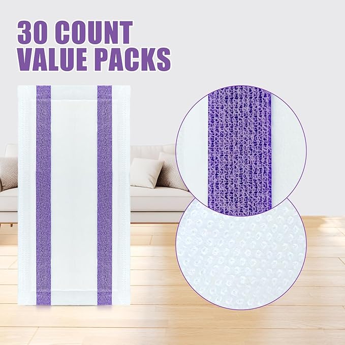 40 Count for Wet Pads Refill & for Wet Jet Refill, Disposable Wet Jet Refills for Wet Jet, All-Floor Cleaning Pads Safe for Hardwood