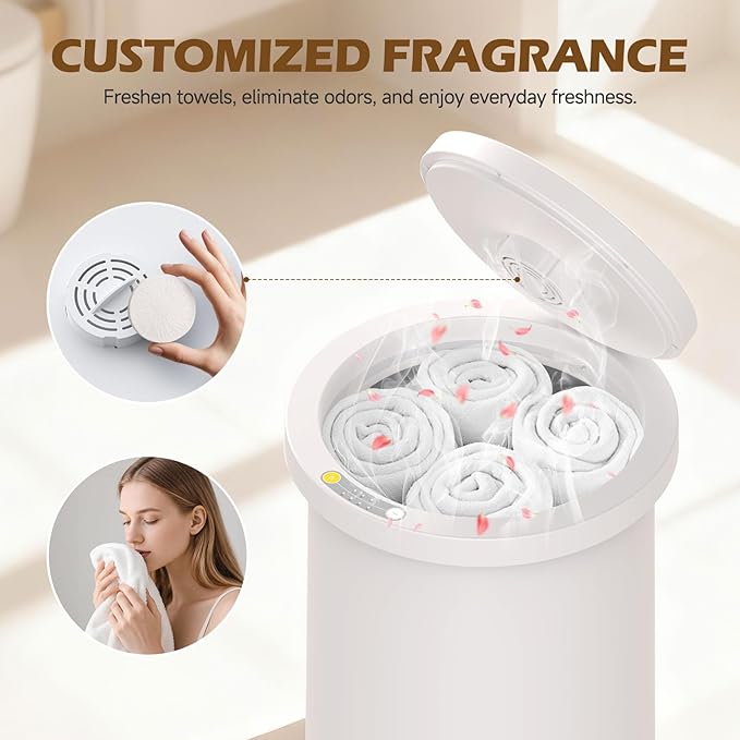 Large Towel Warmers for Bathroom - Fast Heated Blanket Warmer,Fits Up to Two 40"X70" Oversized Towels,Blankets,Bathrobes,Auto Shut-Off Timer,Hot Towel Warmer Bucket for Home SPA