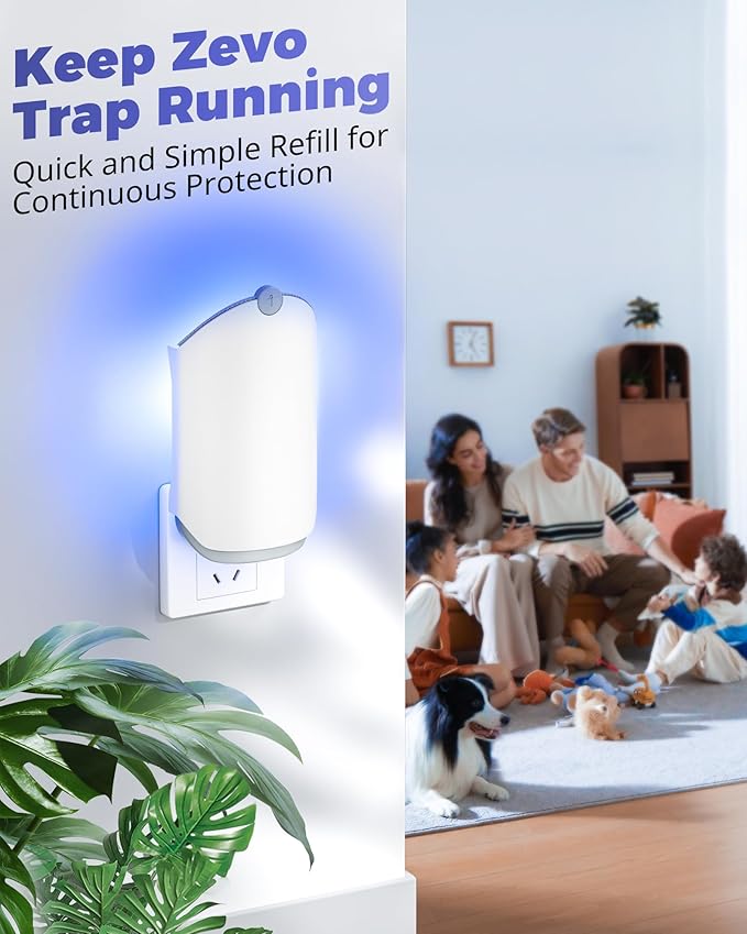 UBeesize 24 Pack Refill Cartridge for Zevo M364 and Max, Replacement Refill Compatible with Zevo Plug-in Light, 100% Fit (24Cartridges)