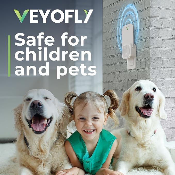 VEYOFLY (Starter Kit) Fly Catcher Indoor, Fly Trap, (2 Device + 6 Refills) Fruit Fly Traps for Indoors, Gnat Traps for House Indoor, Bug Killer, Fly Trap, Plug in Light Flying Insect Trap