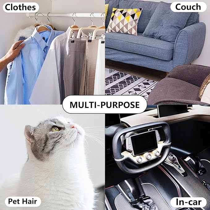 Mini Lint Roller with 150 Sheets, Travel Size Portable Lint Roller Compact Pet Hair Remover with 5 Refills, Sticky Small Lint Remover for Pocket Travel Essentials for Clothes (Pink)