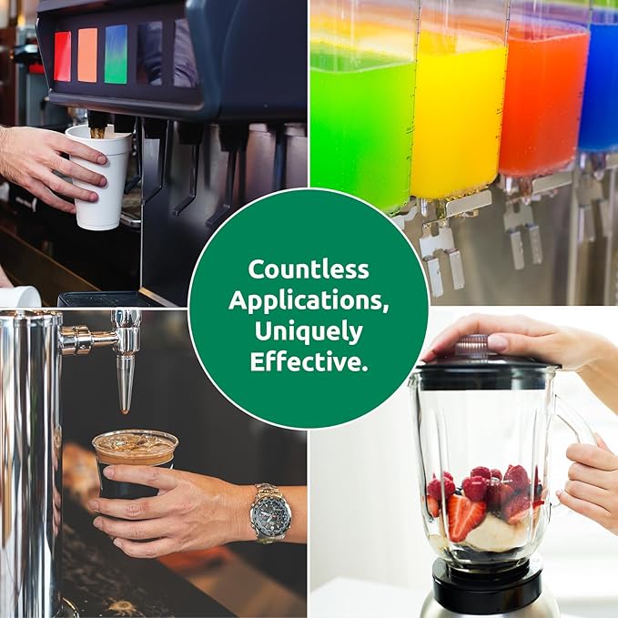 Stera Sheen Green Label Sanitizer + Cleaner + Milkstone Remover | Cleaner and Sanitizer for Soft Serve + Shake Machines + Ice Maker and Ice Machines | By Purdy Products, 100 count, 2 Ounce Sachets